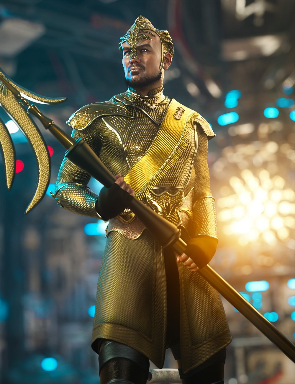 Alien Guard Outfit for Genesis 8 Male