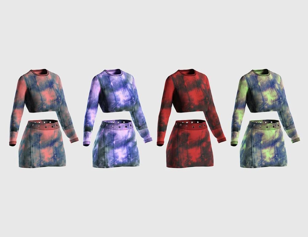 dForce Casual Crop Outfit Textures