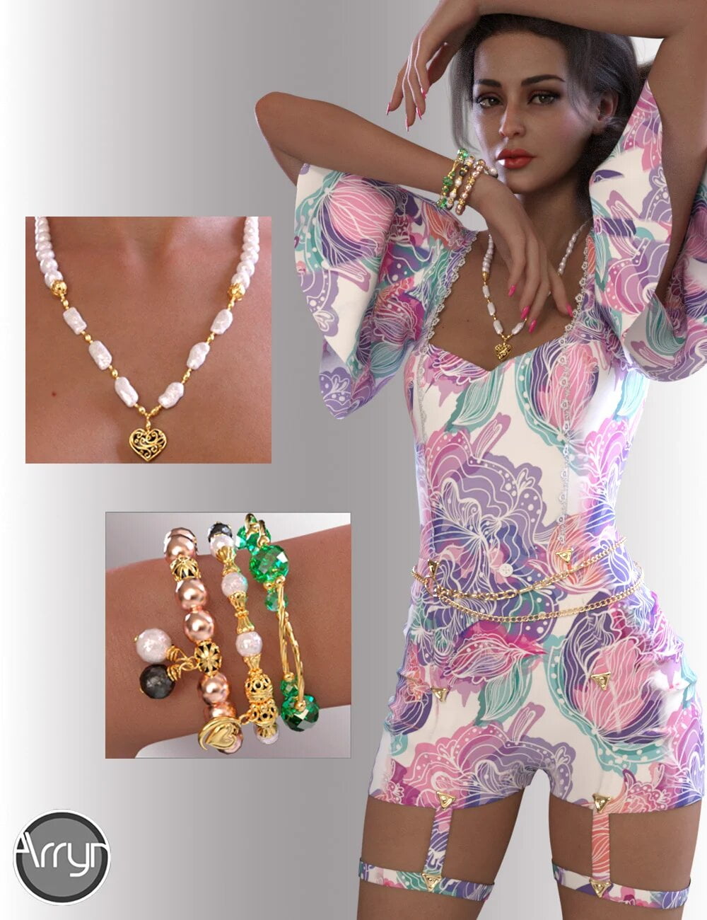 dForce Miya Short Overalls for Genesis 8.1 Females