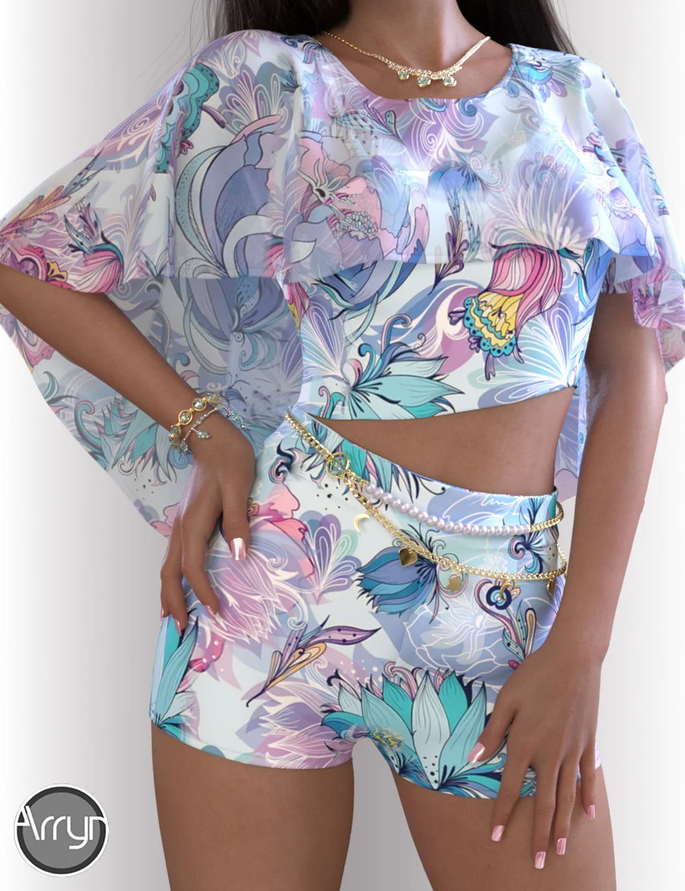 dForce Whitney Outfit for Genesis 8.1 Females