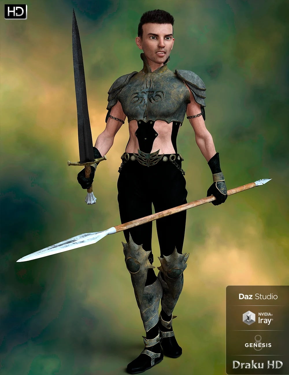 Draku HD for Genesis 8 Male