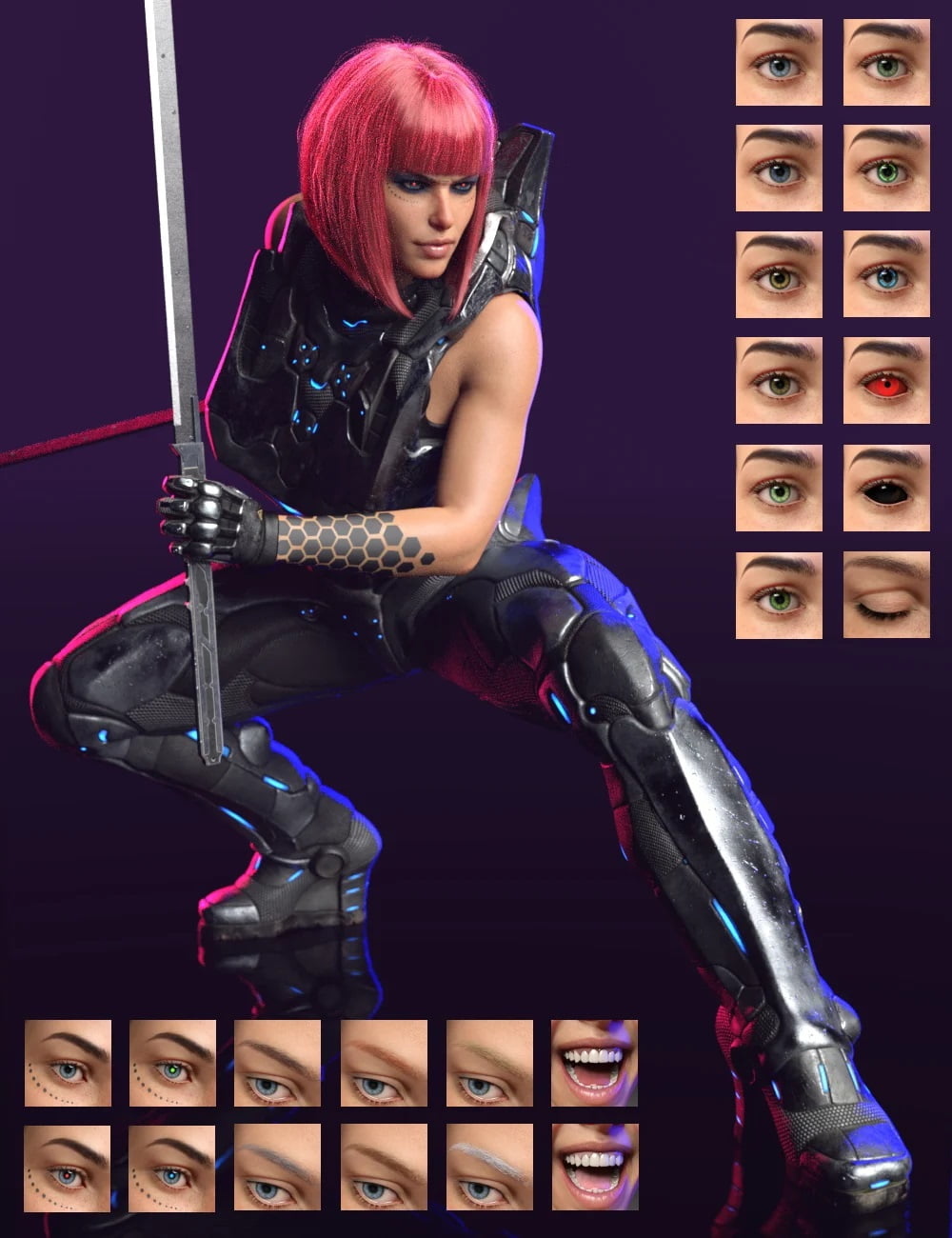 E.V.E Enhanced Virtual Entity HD for Genesis 8 Female