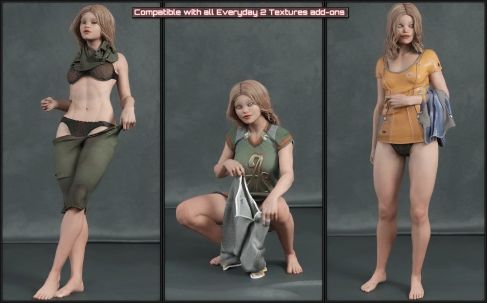 Everyday 2 Daily Poses and Clothes Vol.2 for Genesis 8 Females