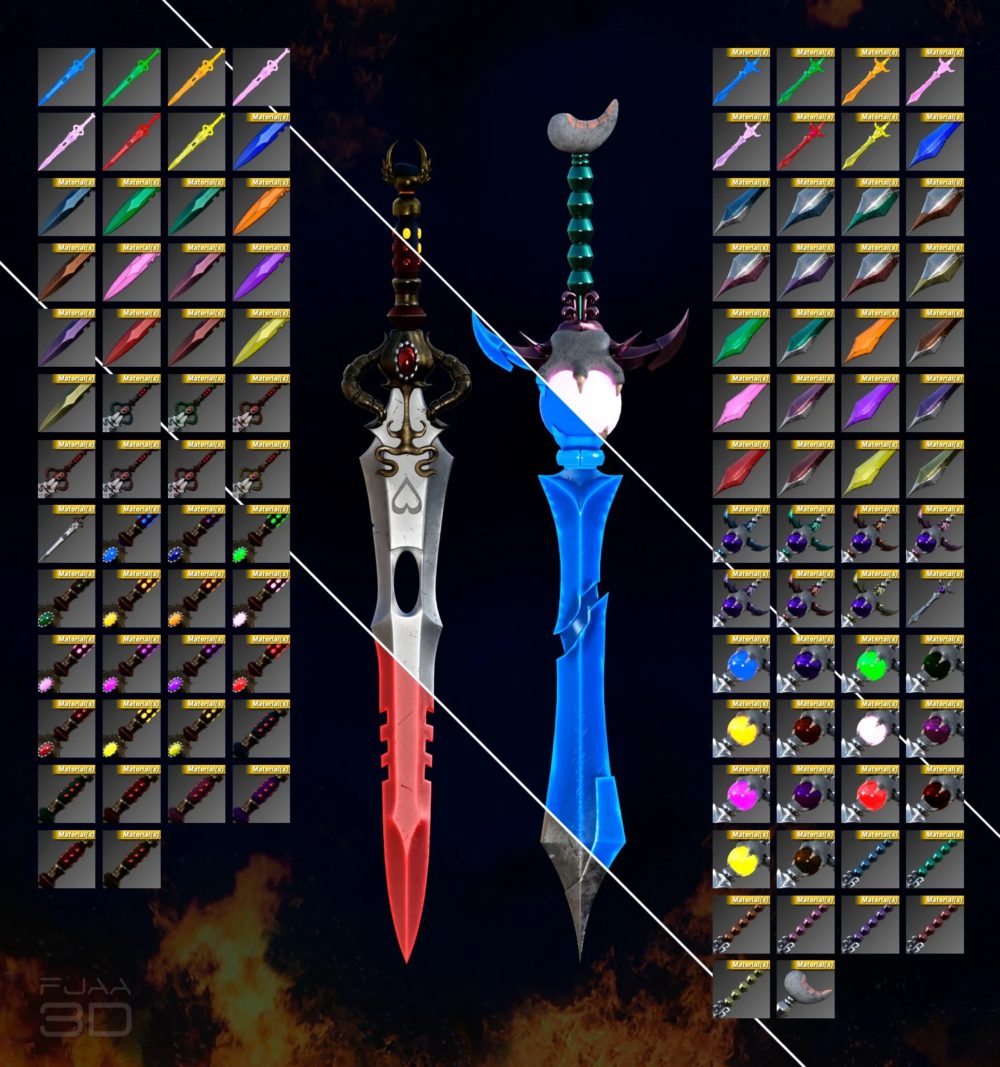 Fantasy Swords Collection Vol1 for Genesis 8