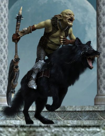 goblinriderposesforwargoblinhdanddirewolf00maindaz3d-3