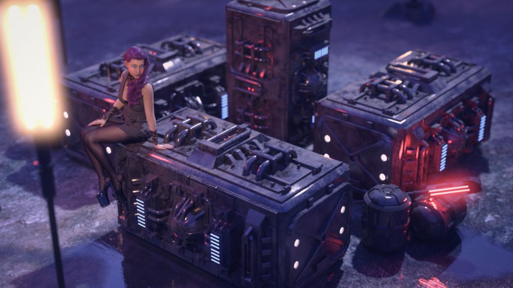Gothica For Genesis 8 Female And Cyberpunk Place
