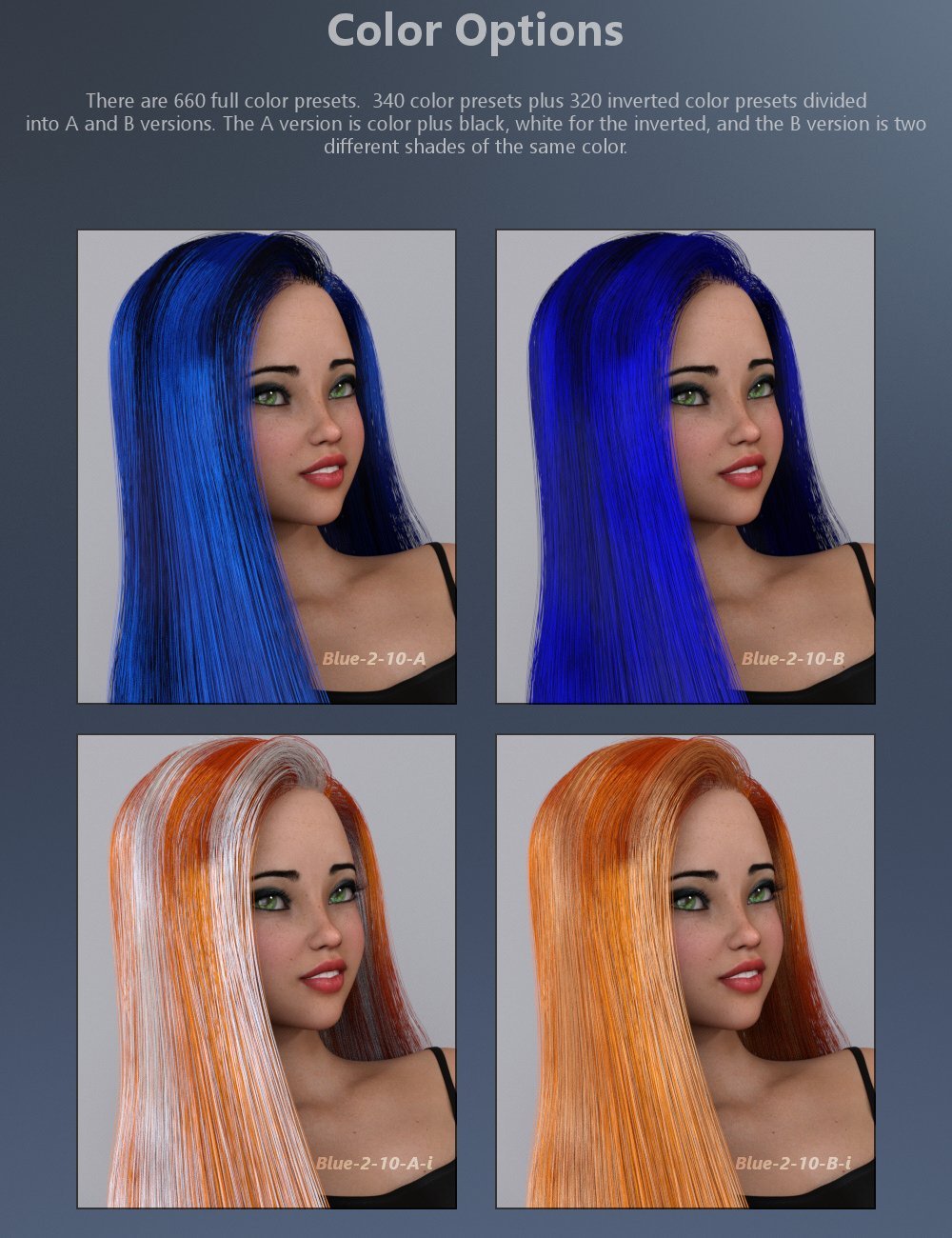 MMX Blended Dual Lobe Hair Shader Resource Pack for Iray