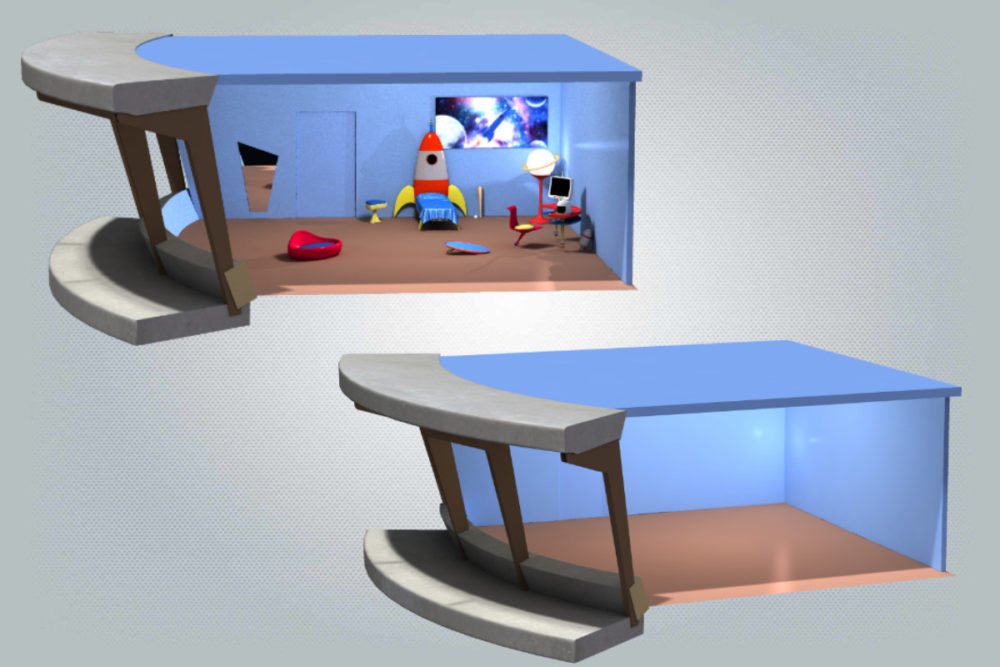 Moon Modern Boys Bedroom