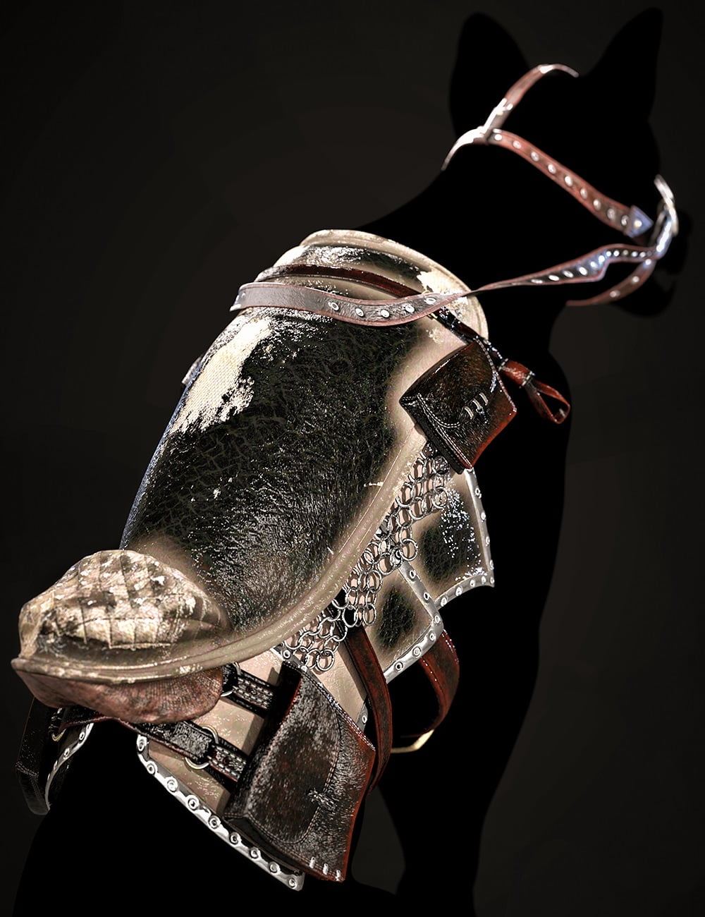 dForce Saddle for Daz Dog 8