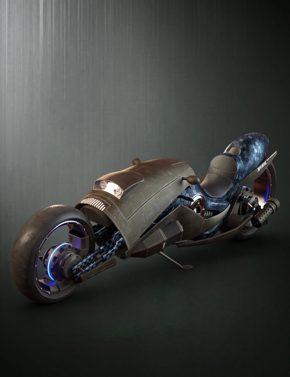 Sci-Fi Maglev Motorcycle