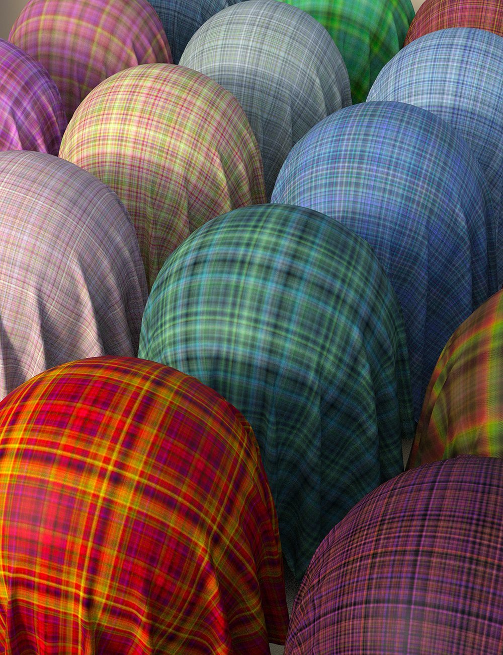 Wool Tartan Cloth Iray Shaders