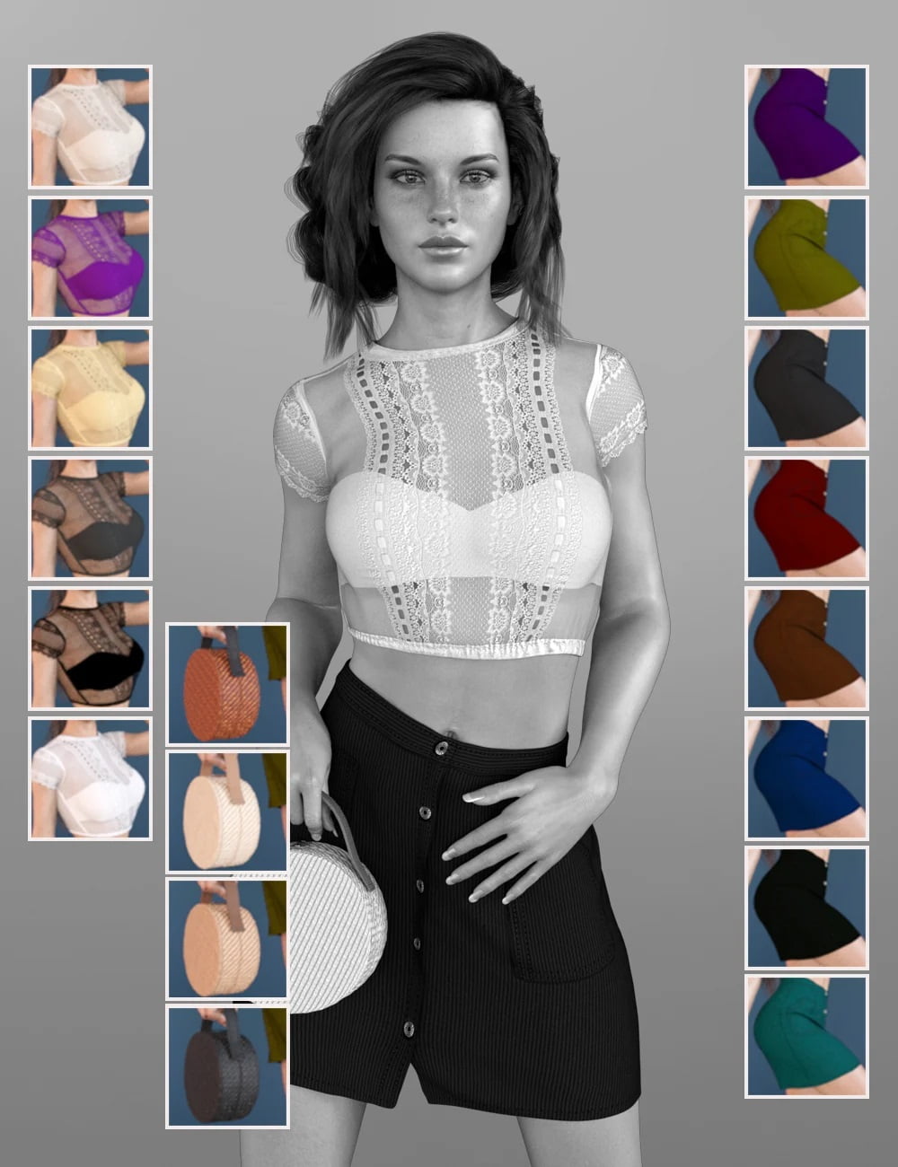 X-Fashion Delicate Touch Outfit for Genesis 8 Female(s)