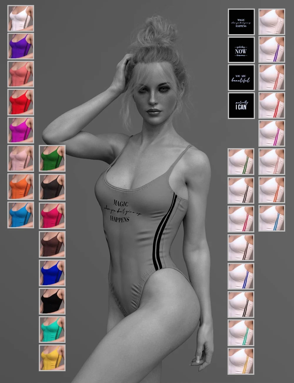 X-Fashion Inspire Bathsuit for Genesis 8 Female(s)