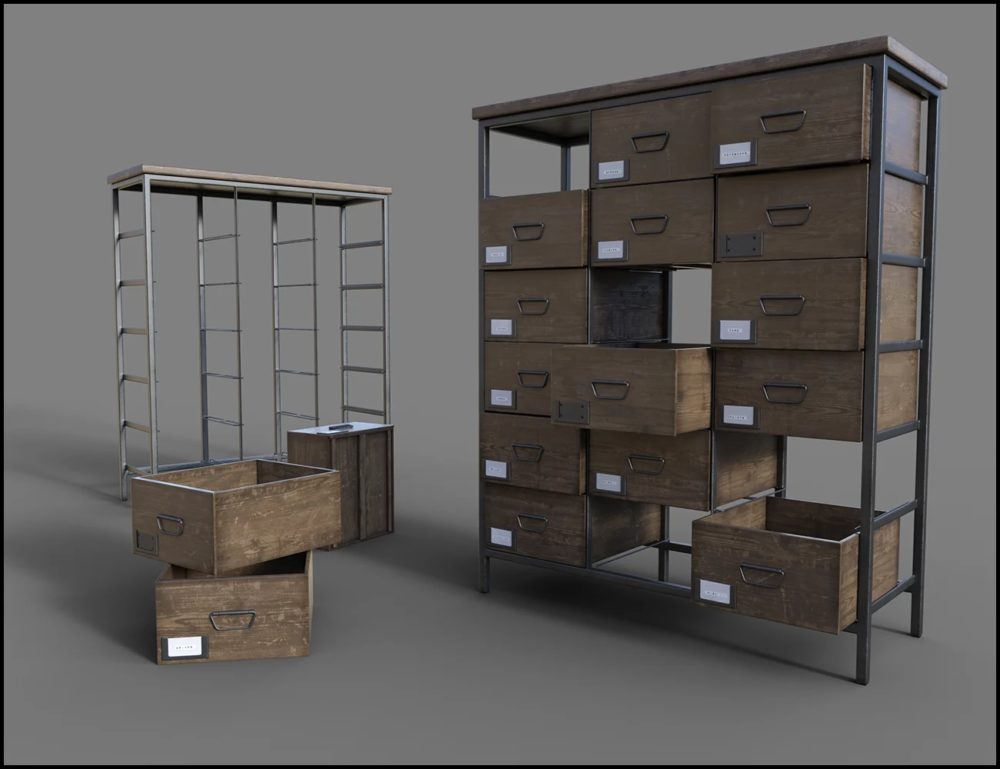 Furniture Collection: Apothecary Drawers
