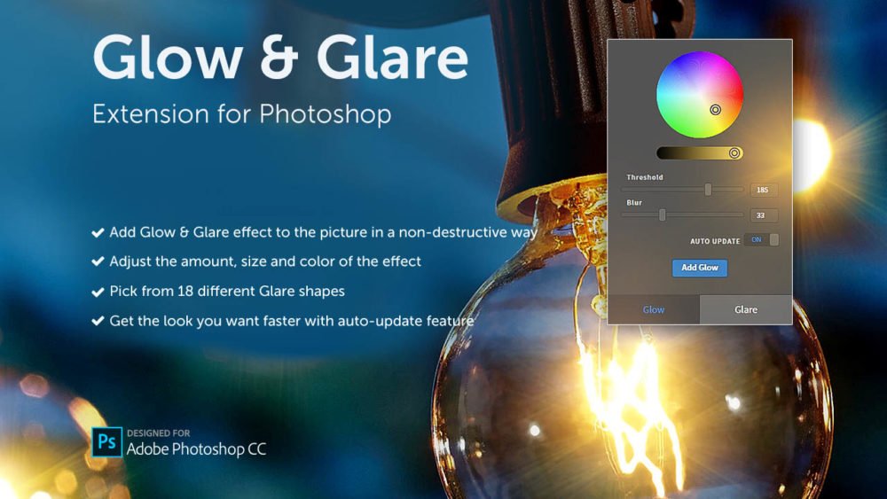 Glow & Glare – Photoshop Extension