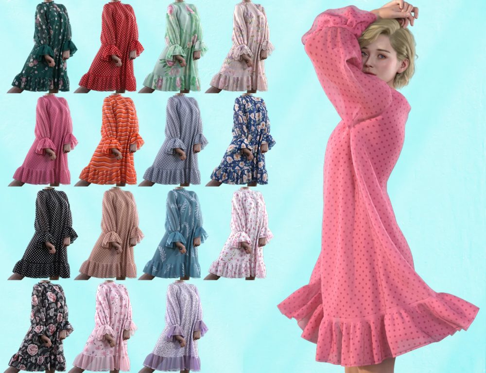 dForce Lady Dress for Genesis 8 Females