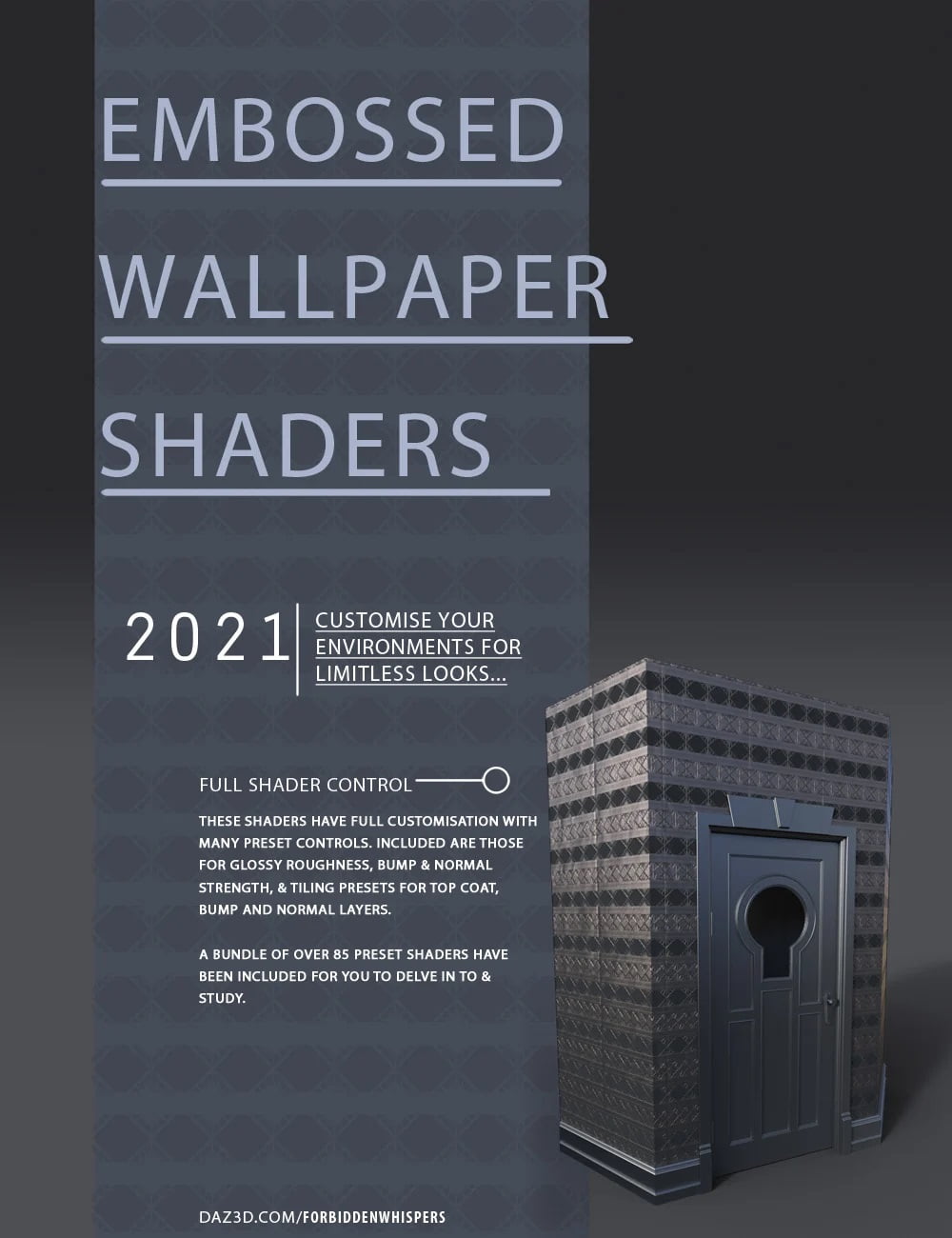 Embossed Art Deco Wallpaper Shaders