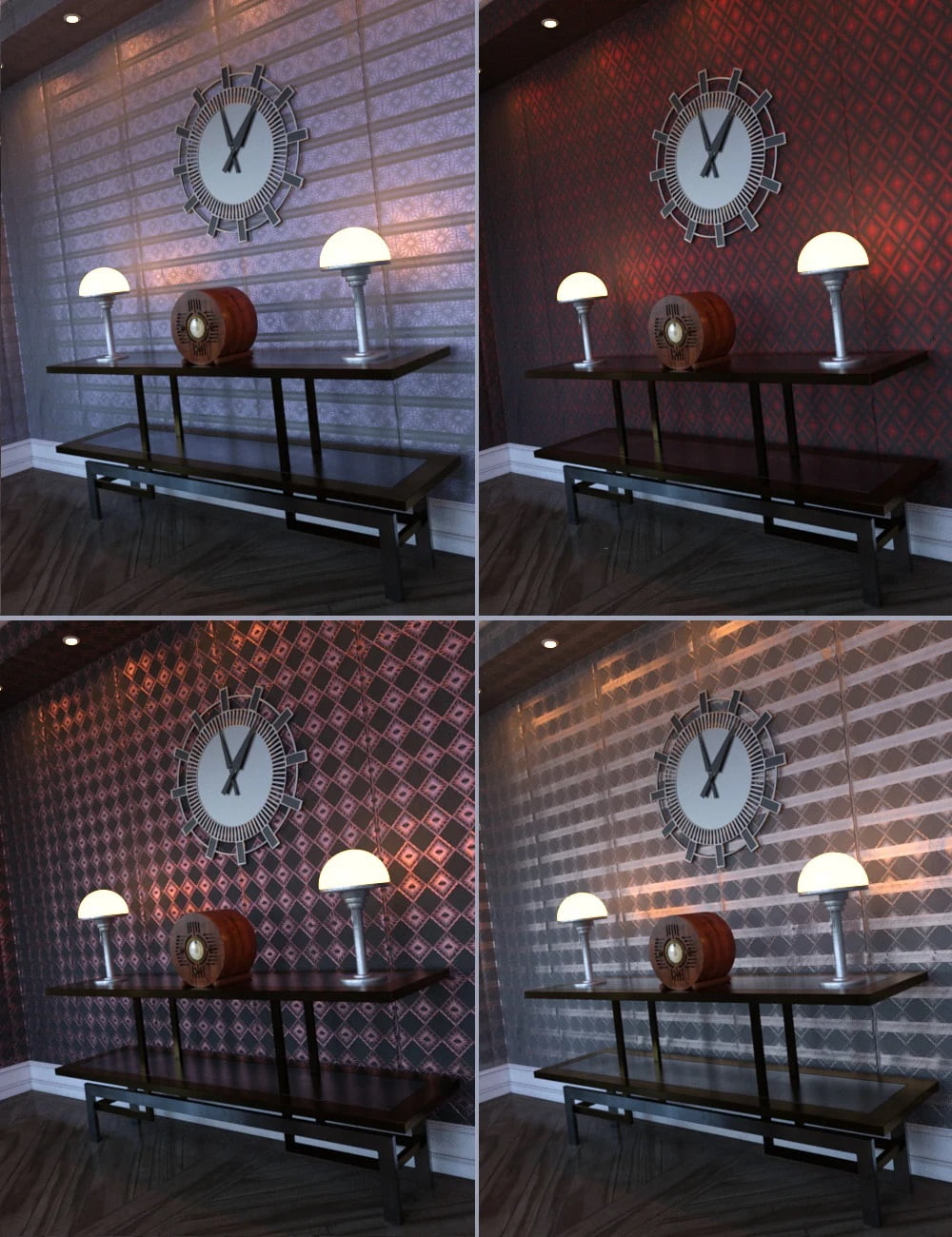 Embossed Art Deco Wallpaper Shaders