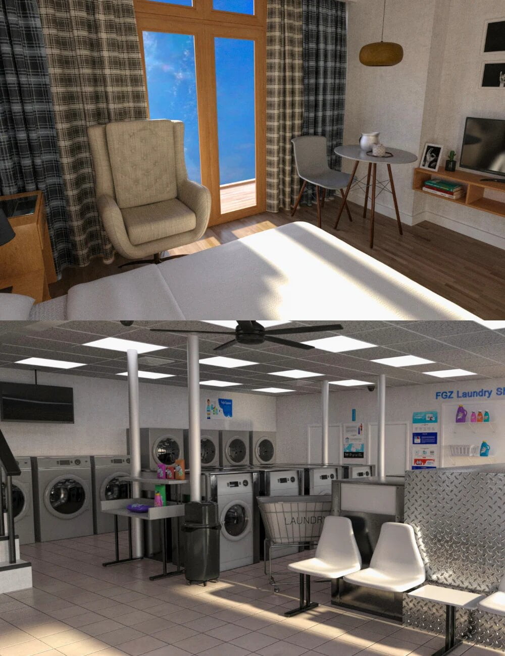 FG Apartment and Laundry Shop