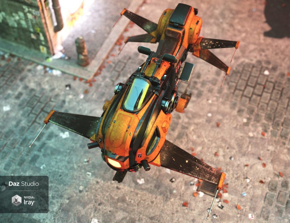 Futuristic Hover Bike