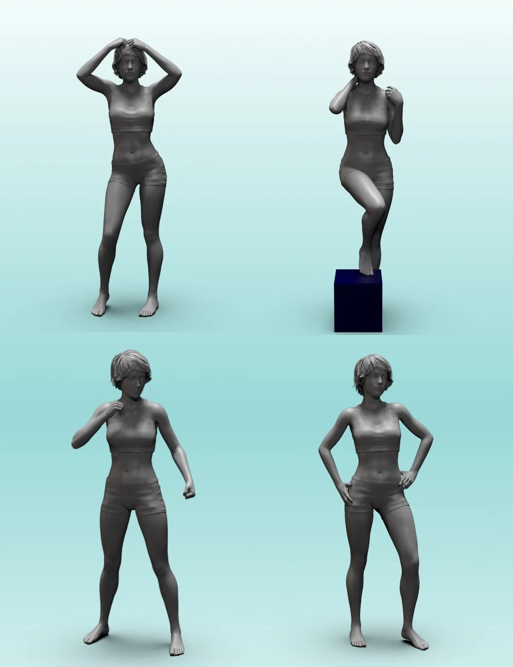 Glossy Magazine Cover Poses for Genesis 8 Female