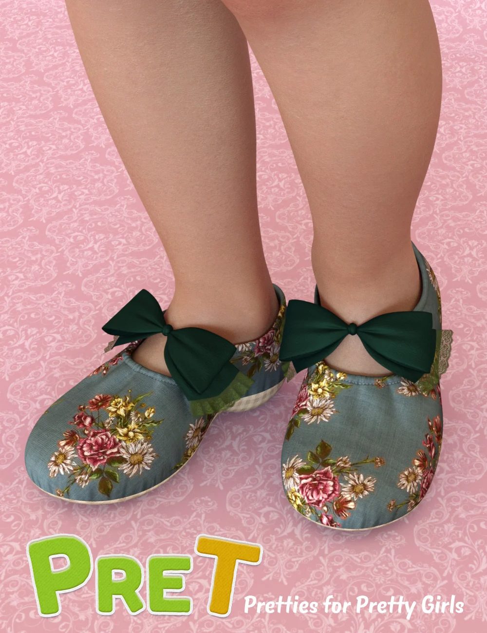 PreT Girls Soft Shoes for Genesis 8 Females