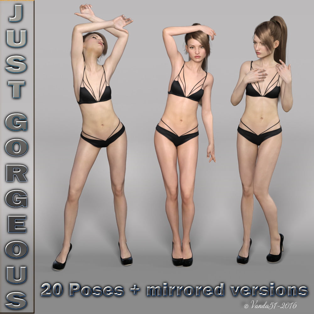 Just Gorgeous Poses for G3F
