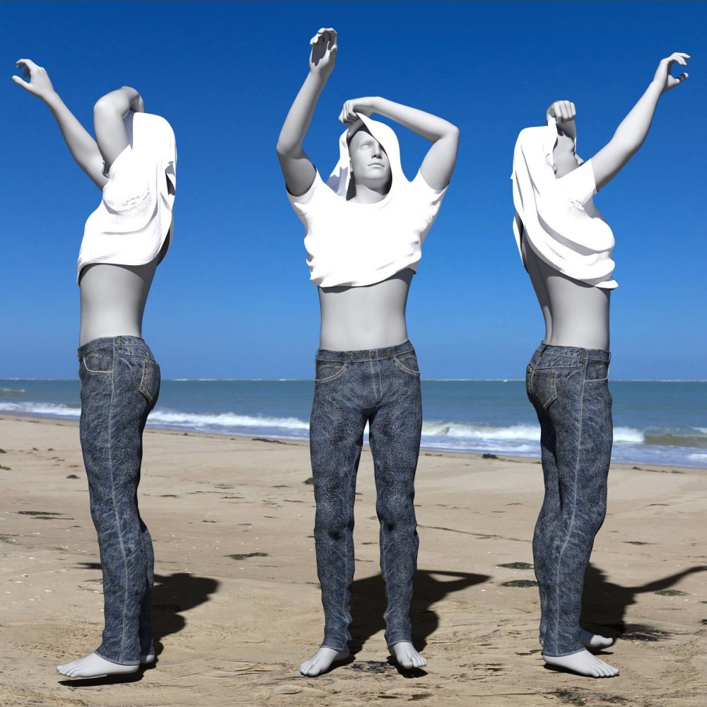 Taking It Off For Greybro's G8 Jeans and Tee Male Edition