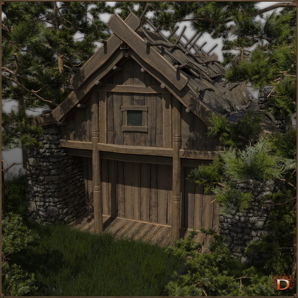 Medieval Small Village House 6