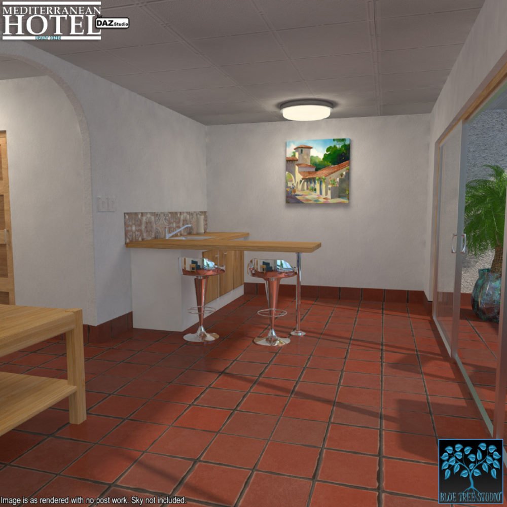 Mediterranean Hotel Part One for Daz Studio