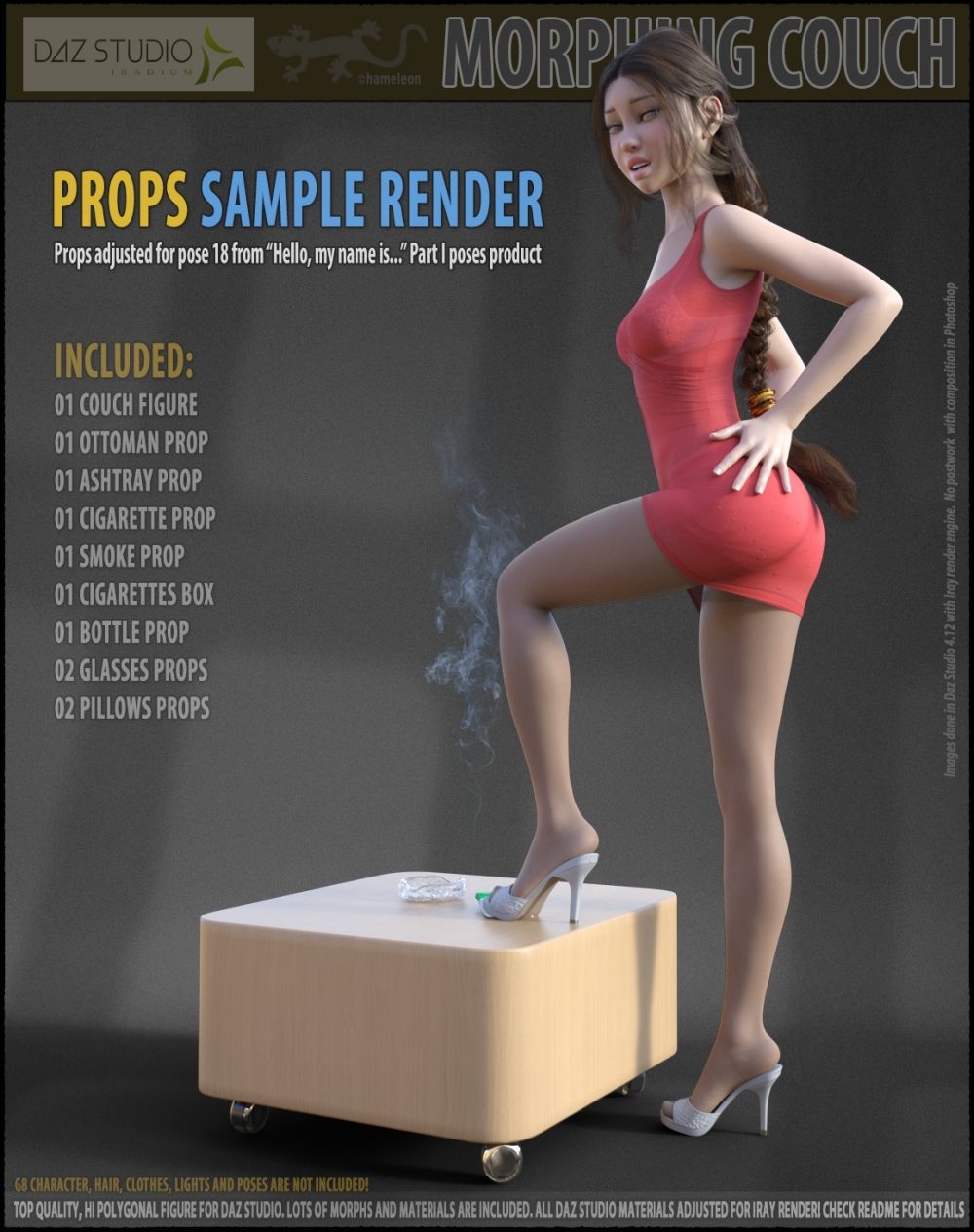 Morphing Couch for Daz Studio