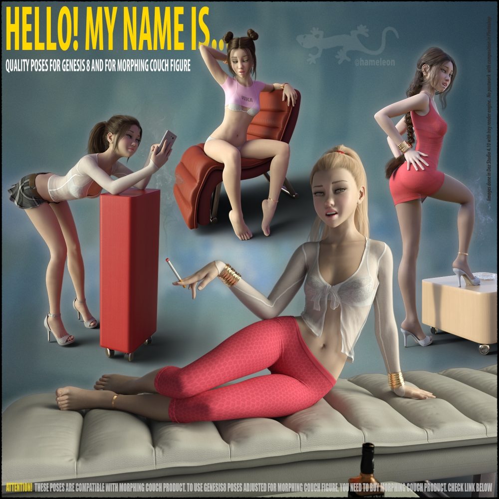 Hello! My Name Is... - Poses for Genesis 8. Part I