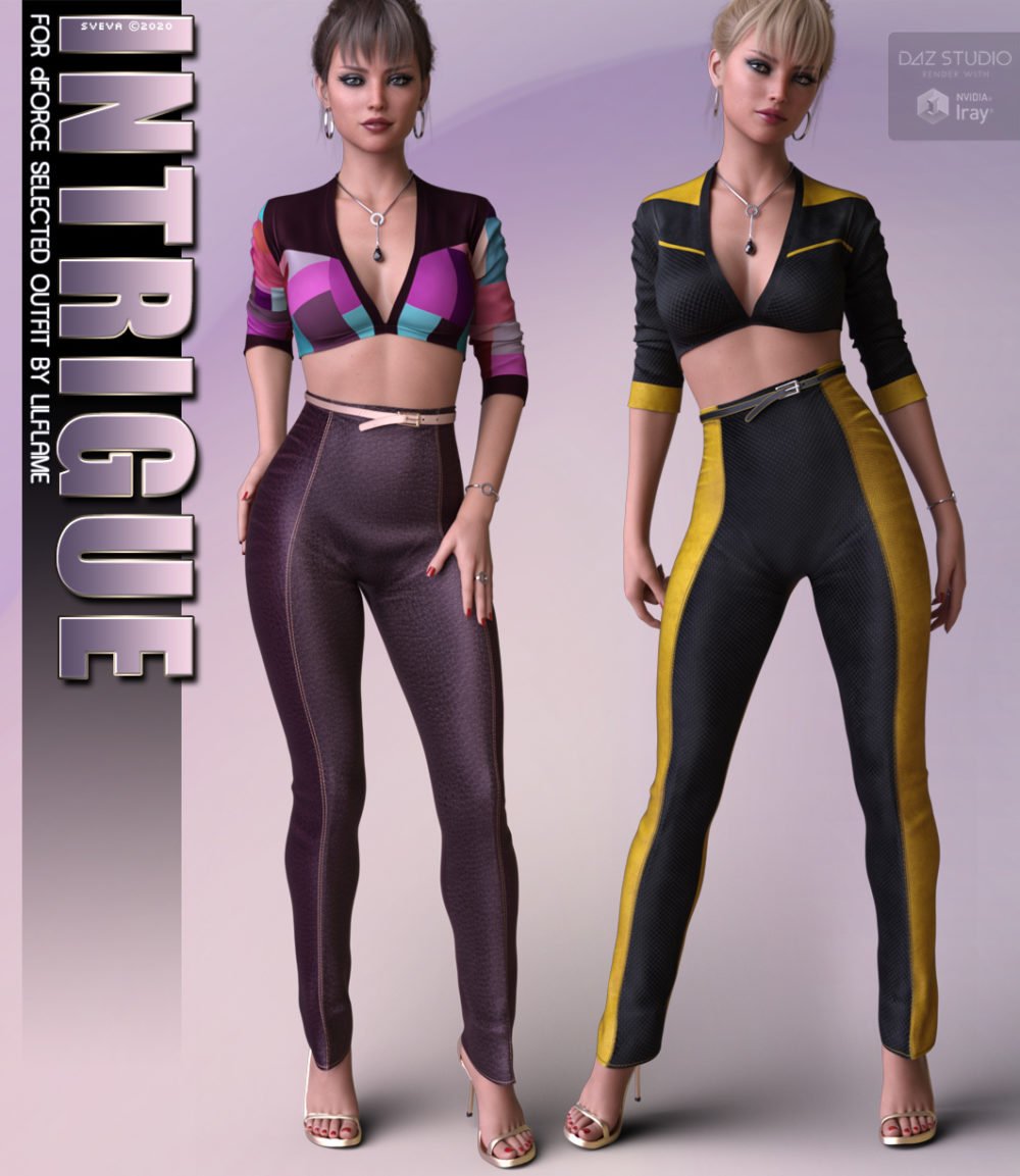 Intrigue for dForce Selected Outfit G8F