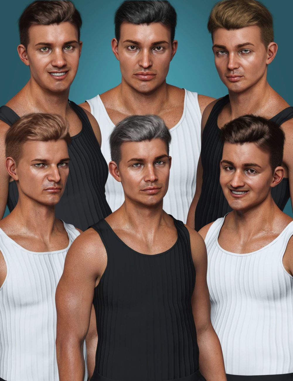 Real Faces and Bodies for Juan Carlos 8