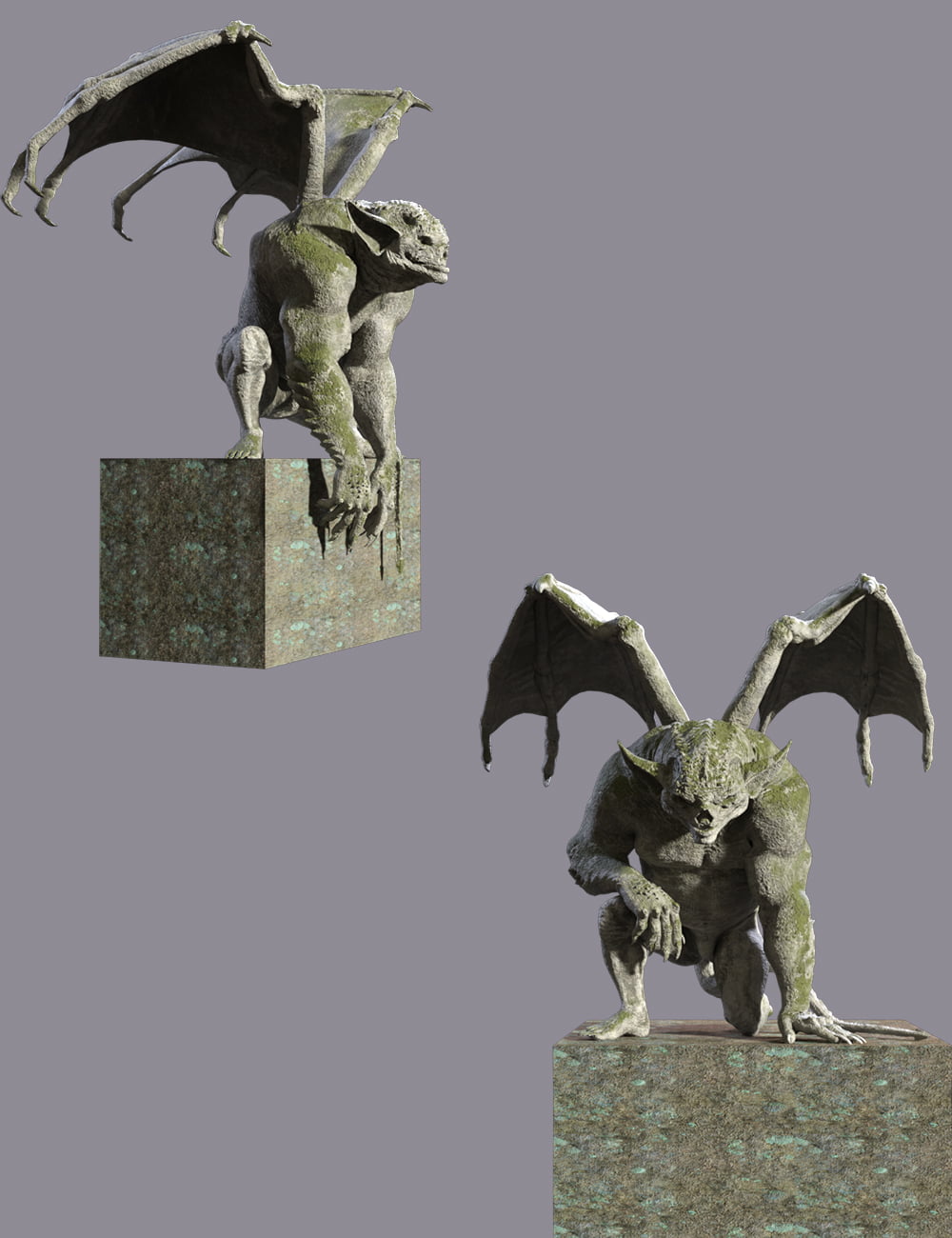 Stone Guardian Poses for Gargoyle HD