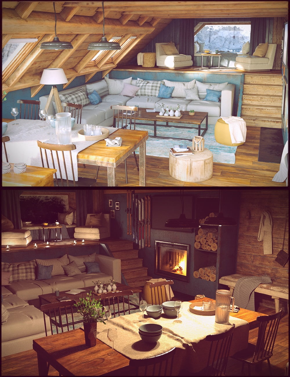 Winter Vacation Living Room