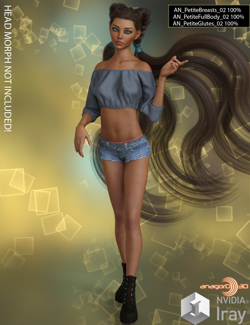 Partial Petite Body Morphs G8F Vol 1 ⋆ Freebies Daz 3D