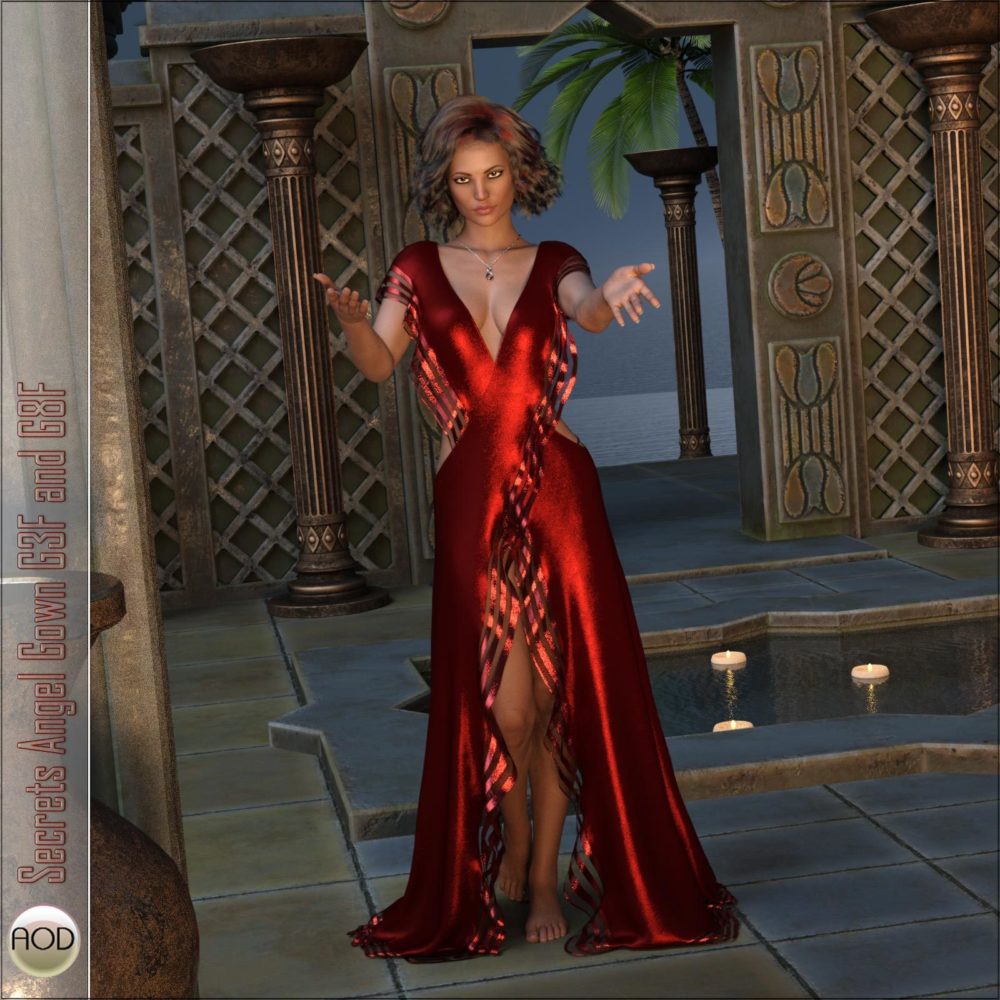 Secrets Angel Gown G3f And G8f ⋆ Freebies Daz 3d