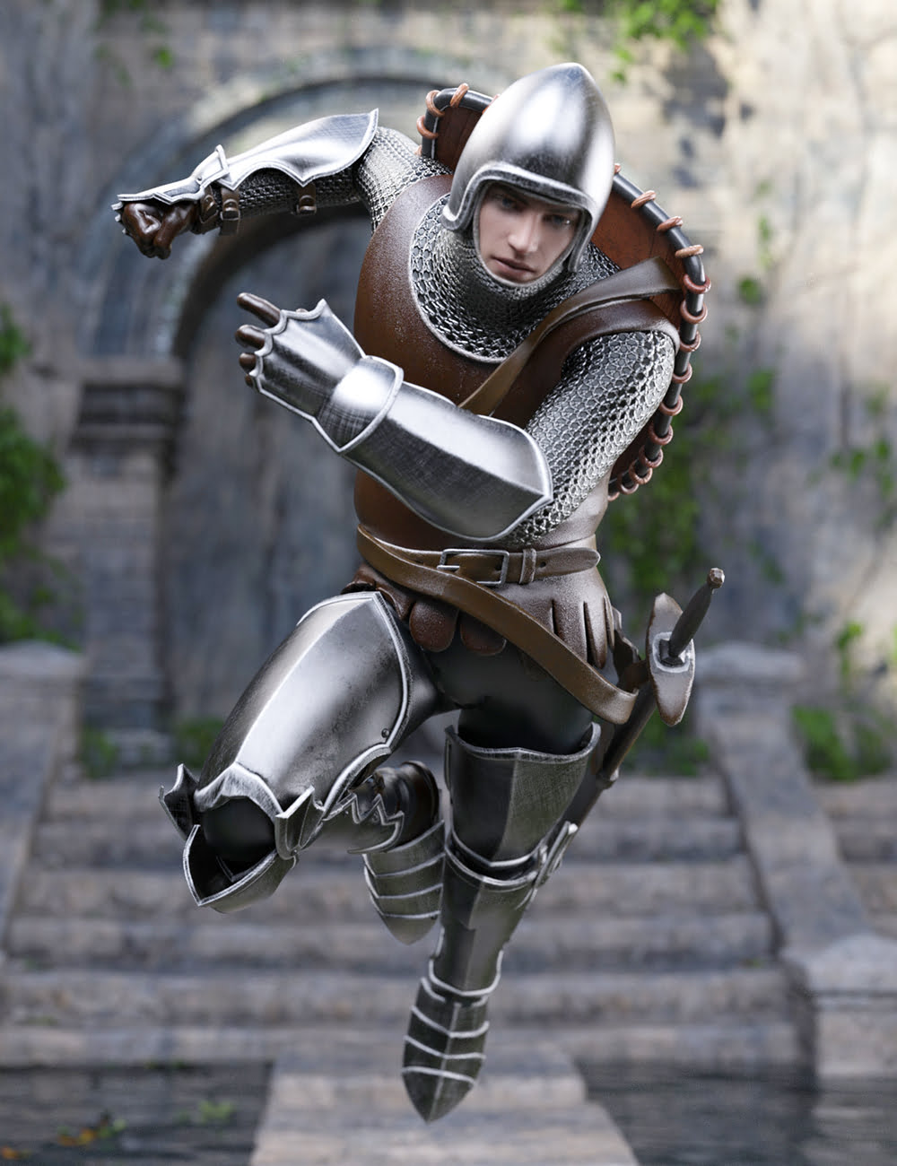 The Western Knight Series 01 for Genesis 8 Males