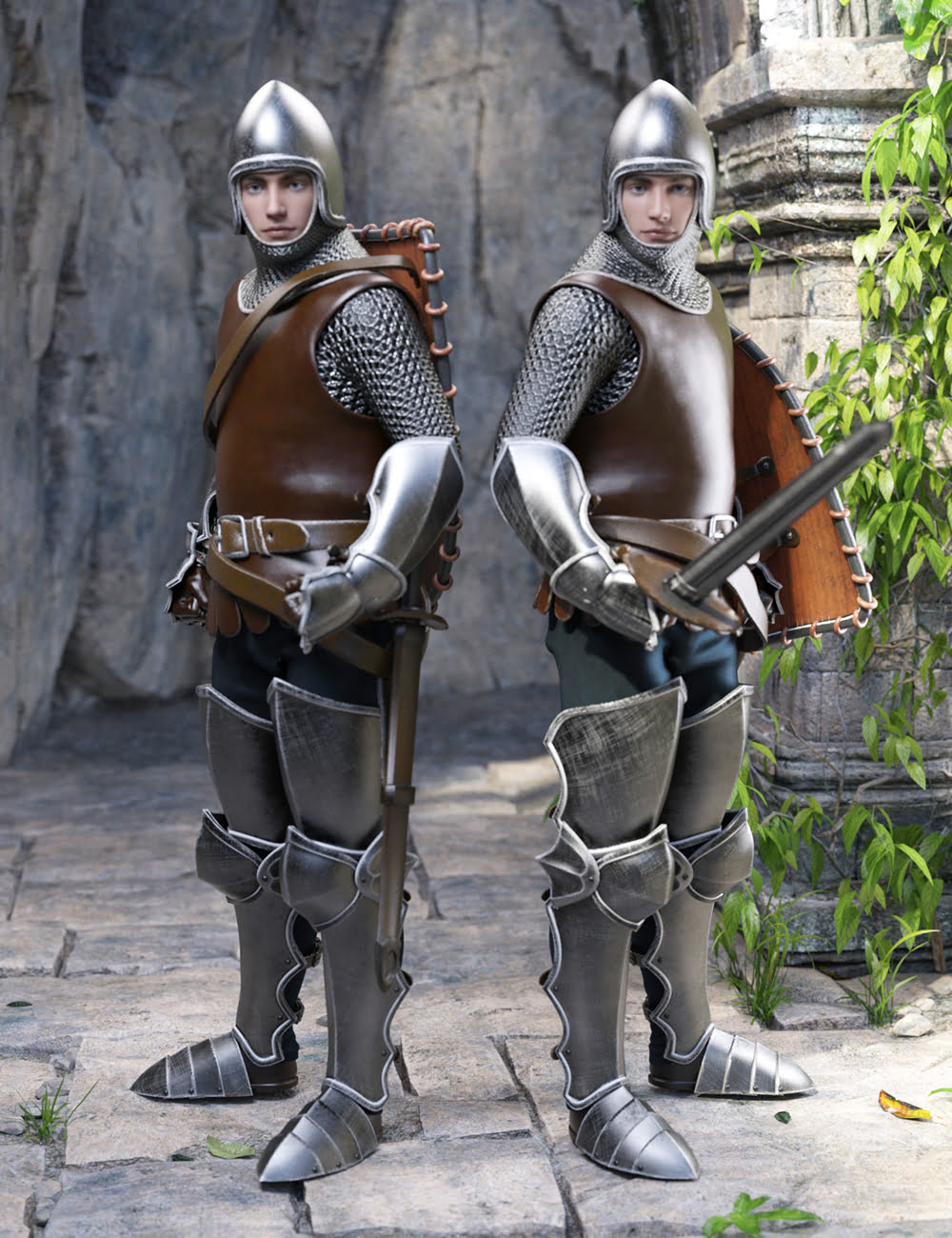 The Western Knight Series 01 for Genesis 8 Males