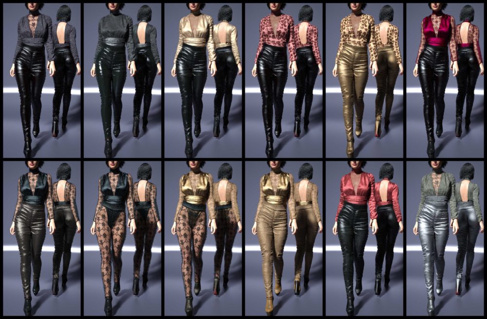After Dark Leather Outfit Textures