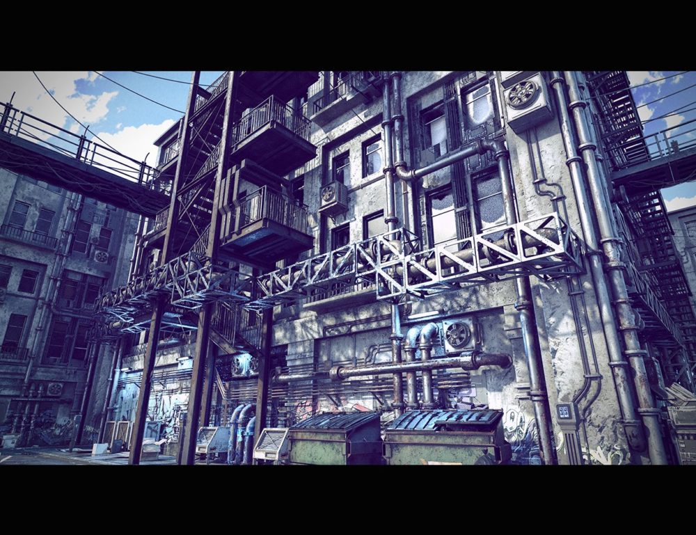 Cyberpunk Back Alley