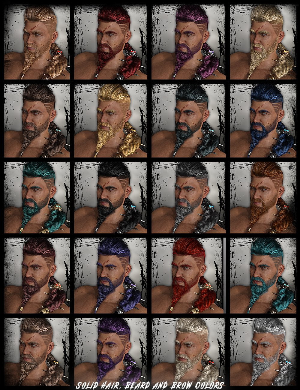 Death Strike Hair for Genesis 8 Males