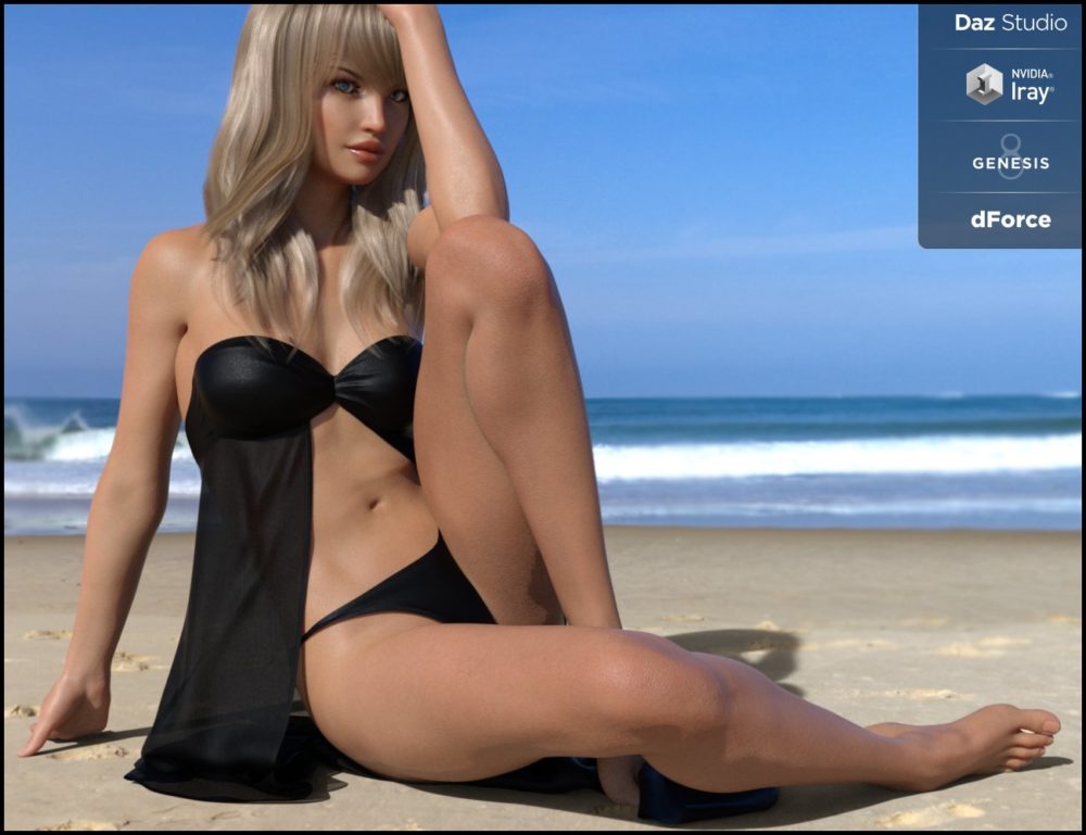 dForce Dresskini for Genesis 8 Female(s)