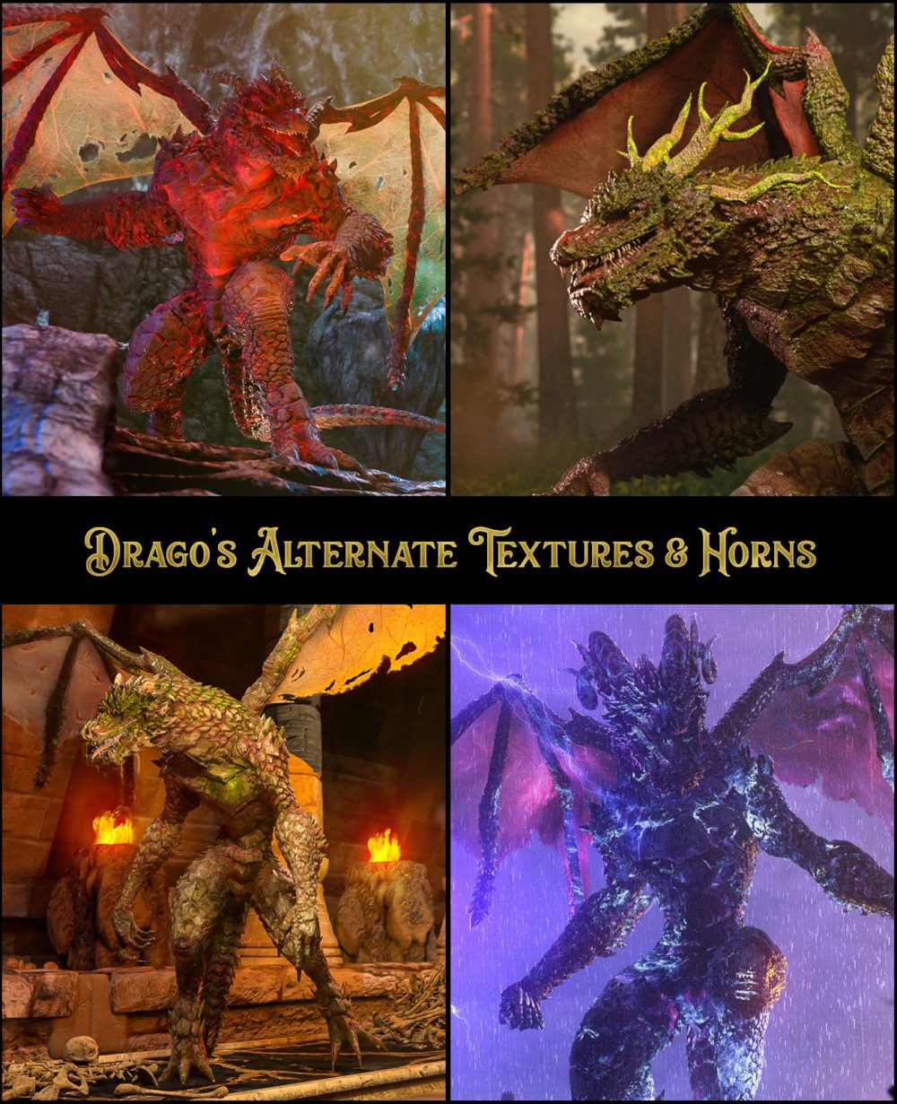 Drago's Alternate Textures and Horns
