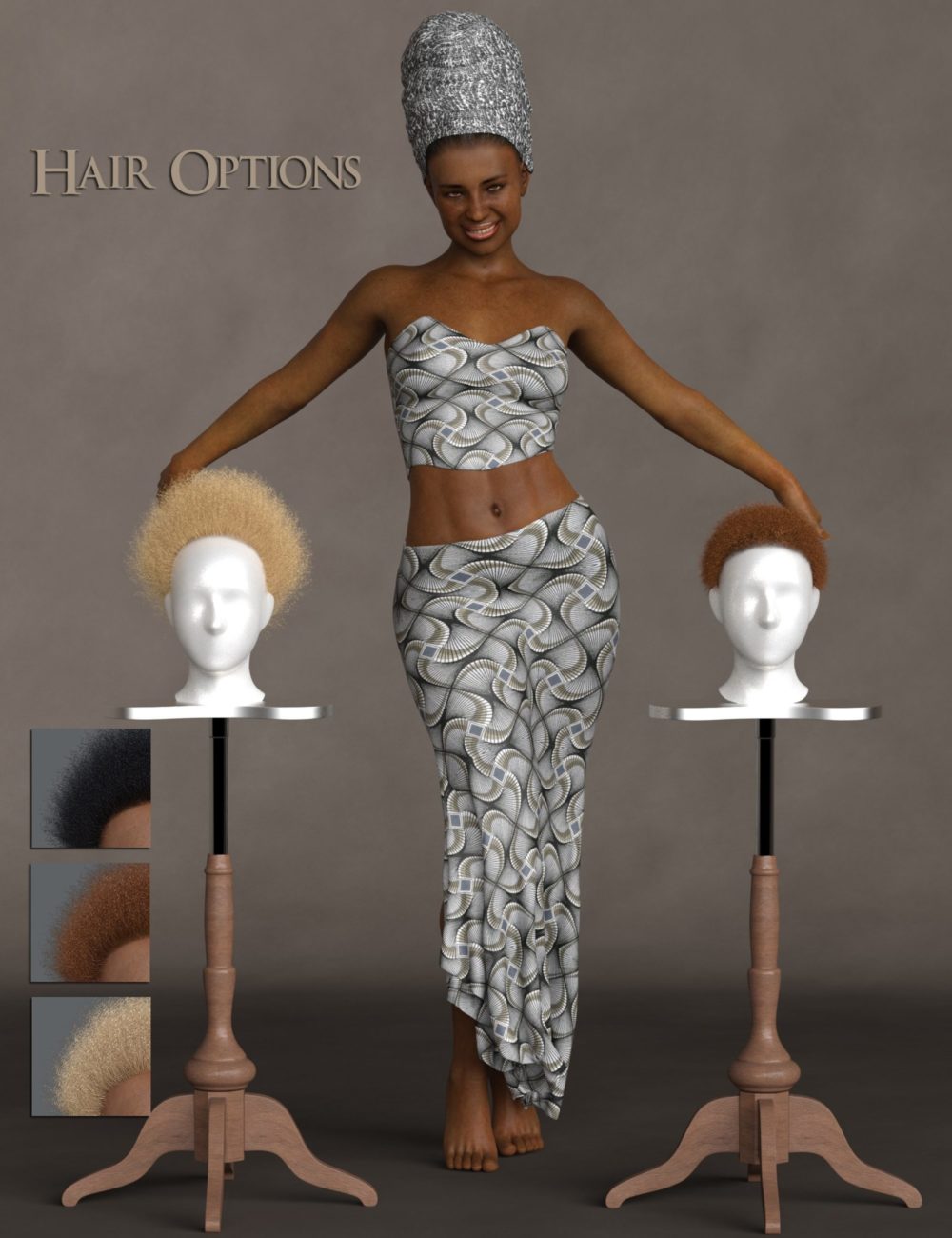 Phx Chantalle Hair for Genesis 8 Female(s)