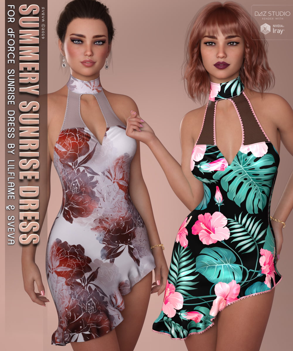 Summery for dForce Sunrise Dress G8F