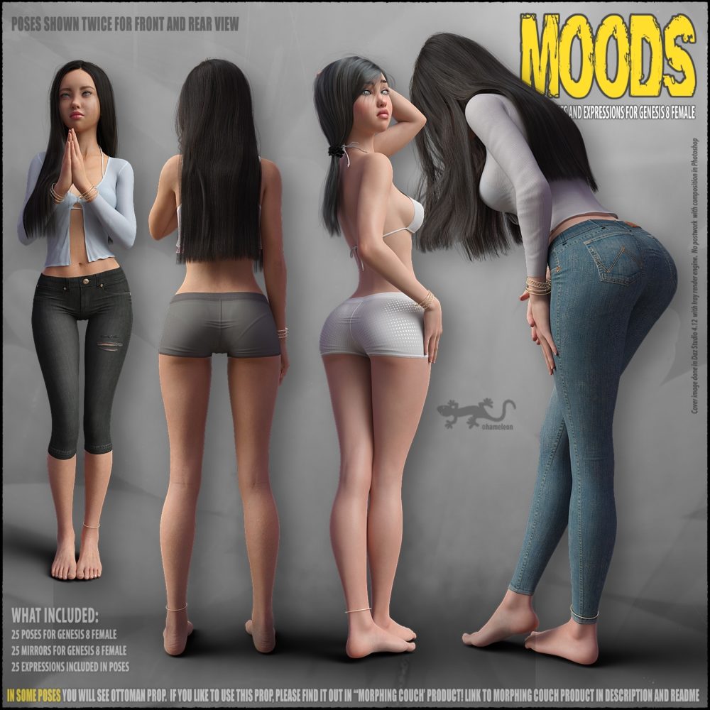 Moods - Poses for Genesis 8