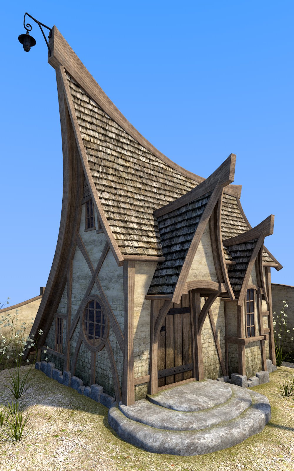 Farm hut set for Daz Studio