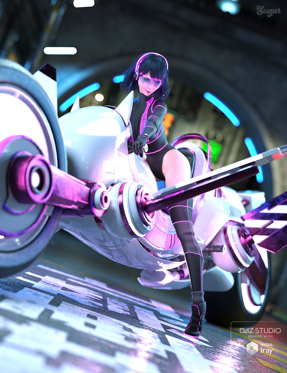 KAT-O Bike and Poses for Genesis 8